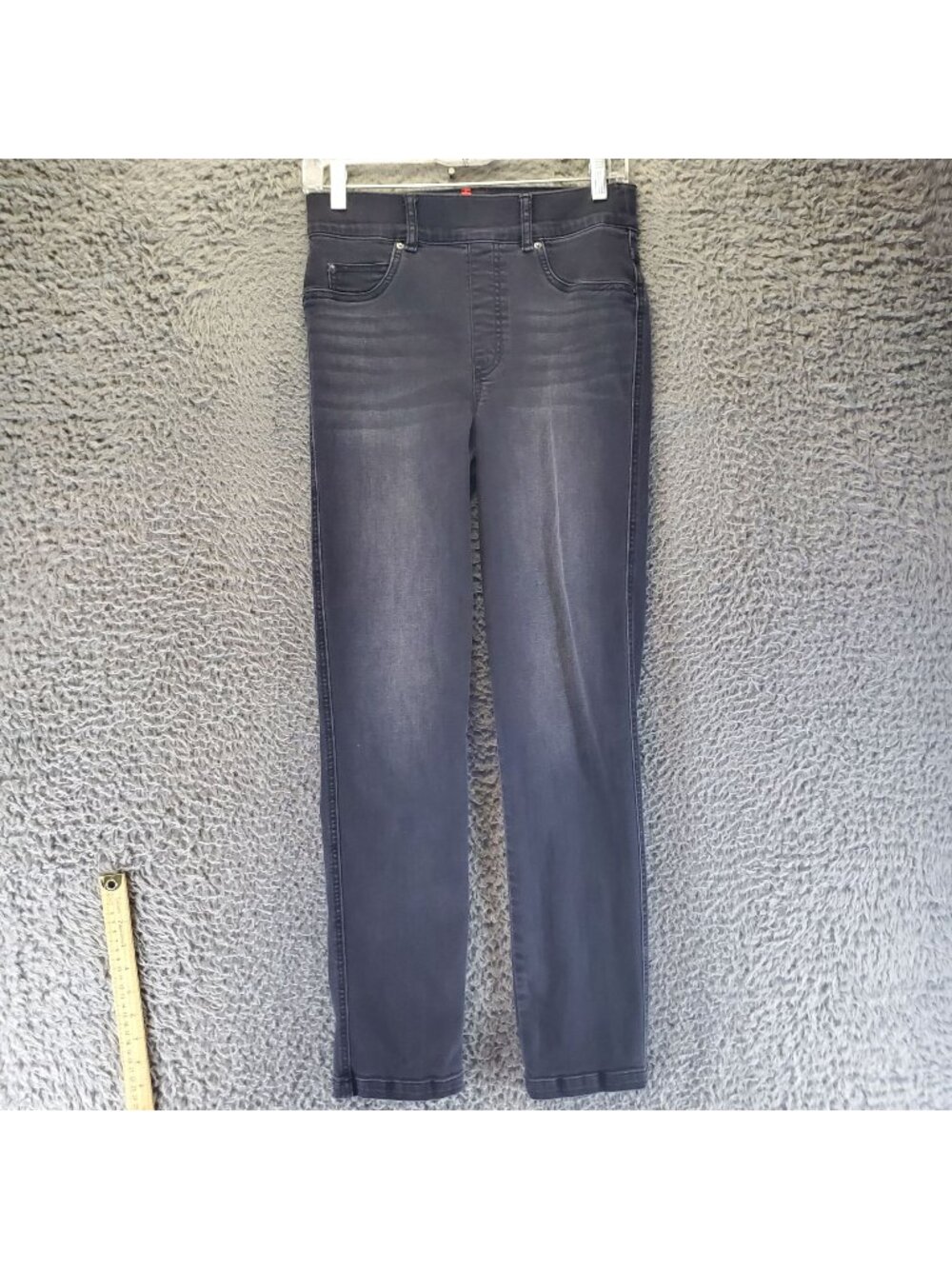 Spanx Jeans Womens Small Black Stretch Skinny Shapewear Denim *Read*